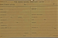 Front of Employment Card